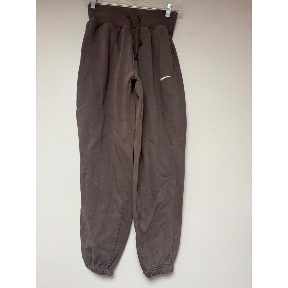 Nike Joggers Women XS Brown Excellent High Rise Fleece‎ Sweatpants 8988